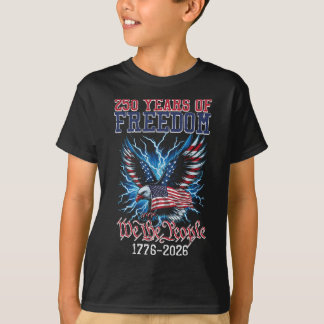 T-shirt 250 Ans de Liberté Drapeau Américain Us 250e Anniv