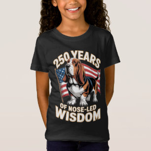 T-Shirt 250 Ans de Sagesse Menée par le Nez Basset Hound