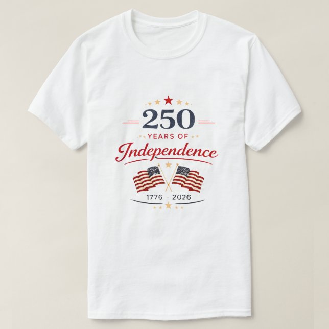T-Shirt 250 Ans d'Indépendance  (Design devant)