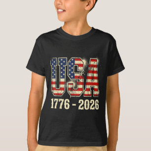 T-shirt 250 ans Drapeau 4ème anniversaire américain 250ème