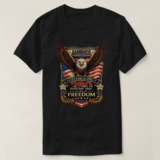 T-shirt 250 ans États-Unis -13 (Design devant)