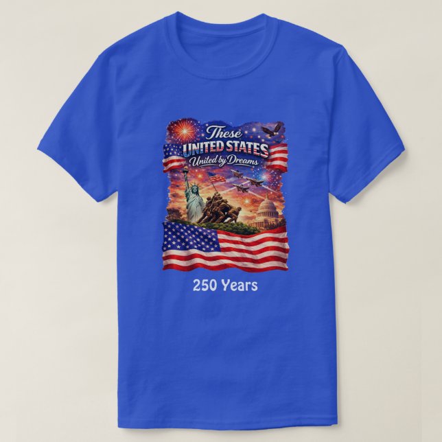 T-shirt 250 Ans États-Unis -2 (Design devant)