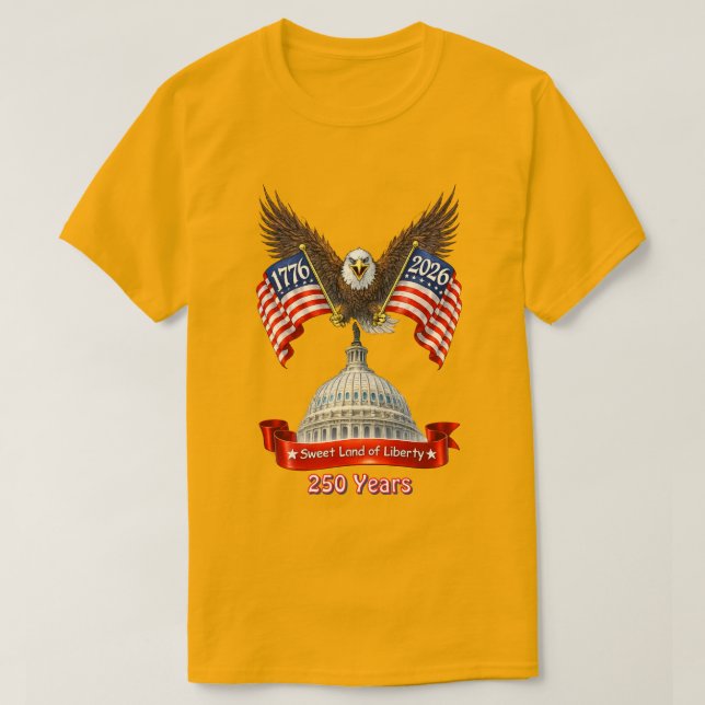 T-shirt 250 ans États-Unis -7 (Design devant)