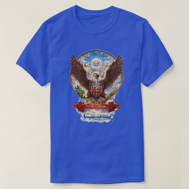 T-shirt 250 ans États-Unis -8 (Design devant)