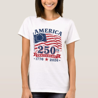 T-shirt 250 Ans États-Unis, Tee-shirt patriotique 