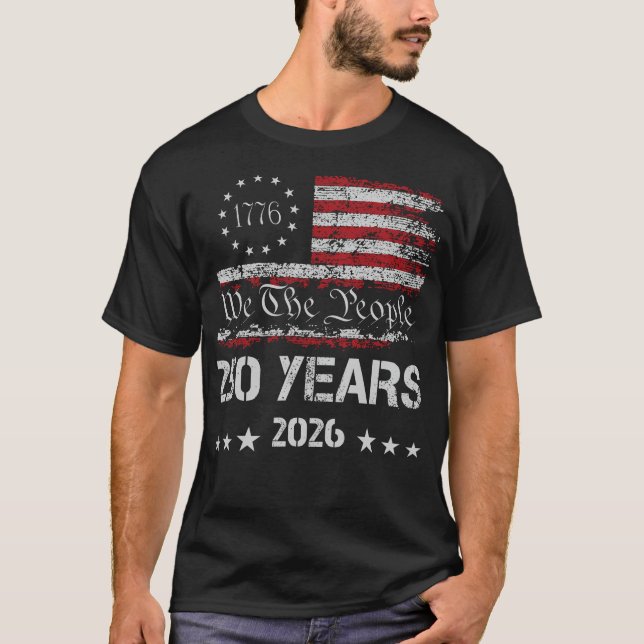 T-shirt 250 Ans Nous Le Peuple 4 Juillet (Devant)