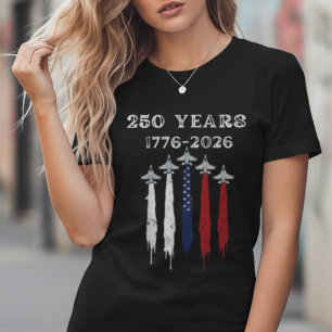 T-shirt 250 Ans USA 1776-2026 Femmes Patriotiques
