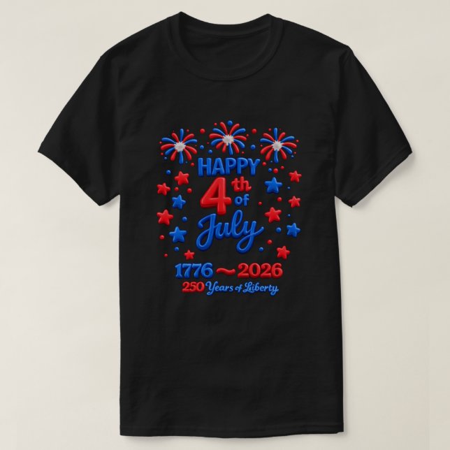 T-Shirt 250 Ans USA -18b (Design devant)