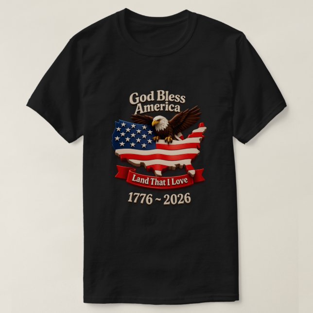 T-Shirt 250 Ans USA -19 (Design devant)