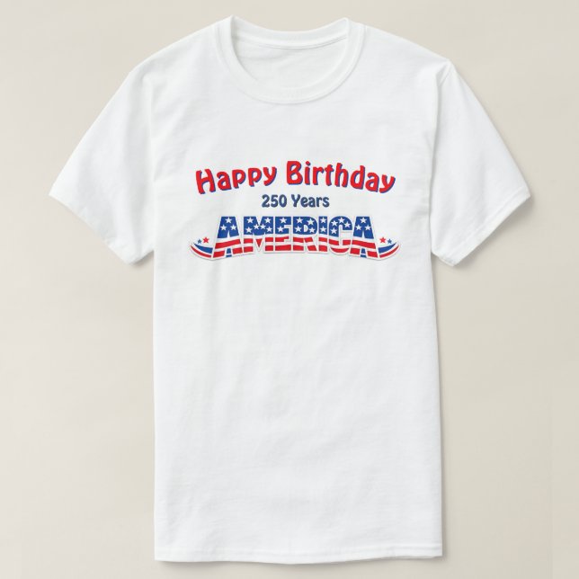 T-Shirt 250 Ans USA -32a (Design devant)