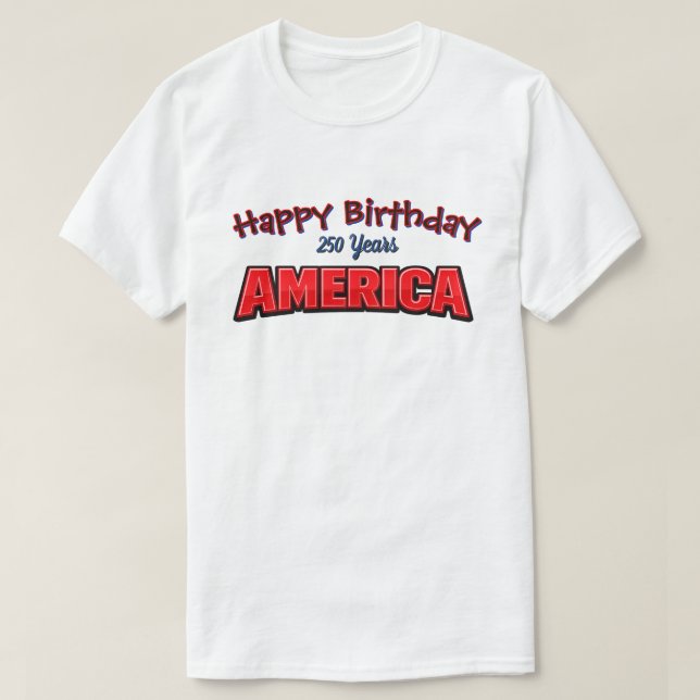 T-Shirt 250 Ans USA -32b (Design devant)
