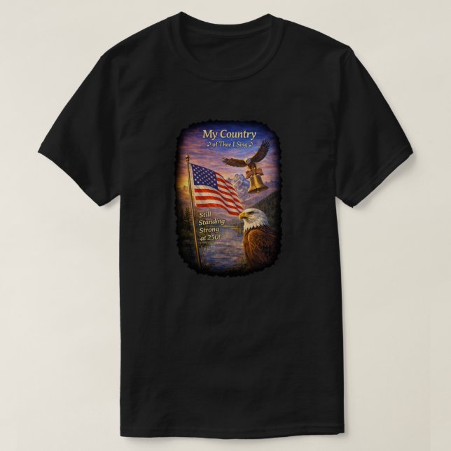 T-shirt 250 Ans USA -9 (Design devant)