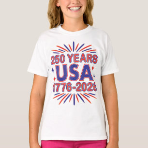 T-shirt 250 ans USA   Semiquinentenaire 1776-2026