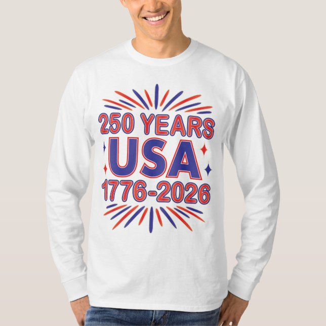 T-shirt 250 ans USA | Semiquinentenaire 1776-2026 (Devant)