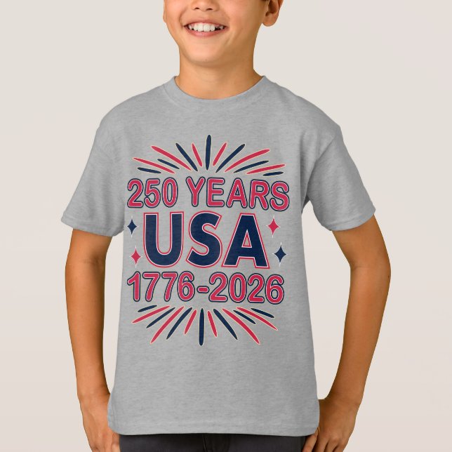T-shirt 250 ans USA | Semiquinentenaire 1776-2026 (Devant)