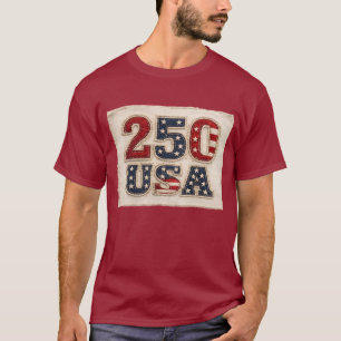 T-shirt 250 Broderie Américaine Vintage USA