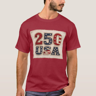 T-shirt 250 USA Vintage Embroidery Art 
