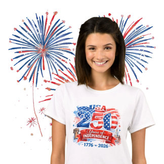 T-shirt 250 Years of Independence 4th of July Anniversary