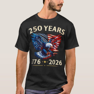 T-shirt 250e anniversaire aigle patriotique États-Unis 250