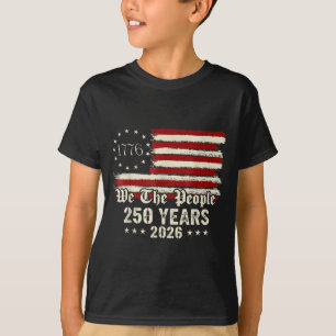 T-shirt 250e anniversaire d'Amérique 250 ans Le peuple Ann
