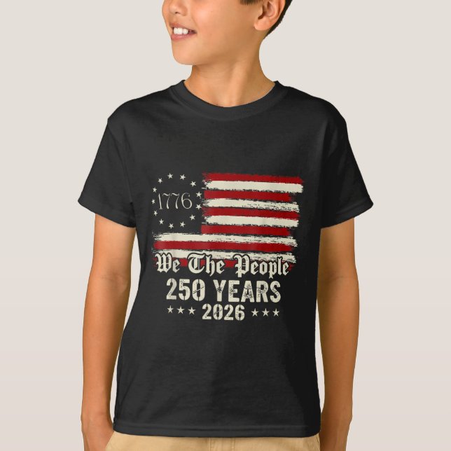 T-shirt 250e anniversaire d'Amérique 250 ans Le peuple Ann (Devant)