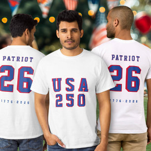 T-shirt 250e Anniversaire d'Amérique USA 250 Maillot de Sp