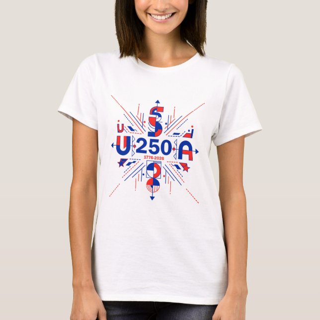 T-shirt 250e anniversaire de l'Amérique (Devant)
