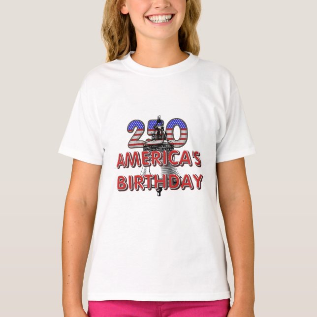 T-shirt 250e anniversaire de l'Amérique (Devant)
