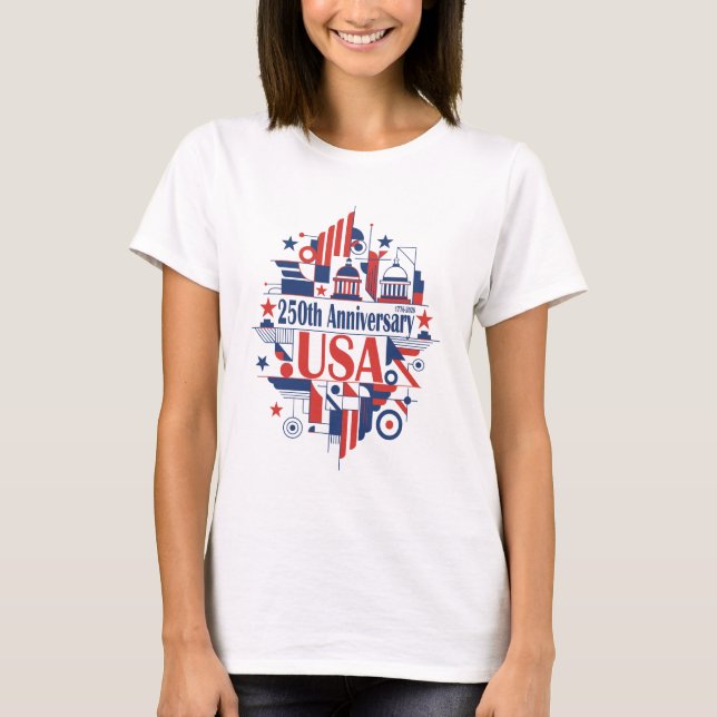 T-shirt 250e anniversaire de l'Amérique (Devant)