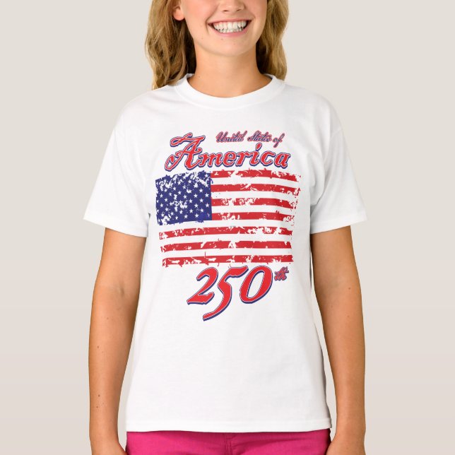T-shirt 250e anniversaire des Amériques (Devant)