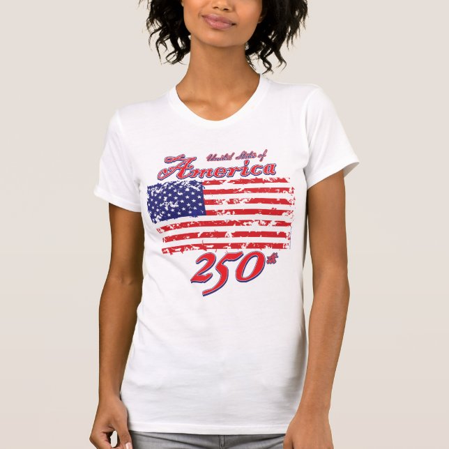 T-shirt 250e anniversaire des Amériques (Devant)