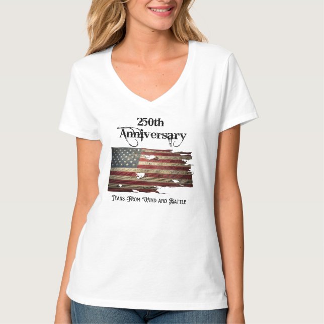 T-shirt 250e anniversaire des États-Unis (Devant)