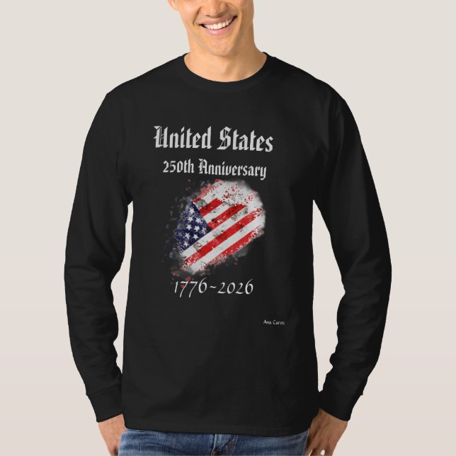 T-shirt 250e anniversaire des États-Unis (Devant)