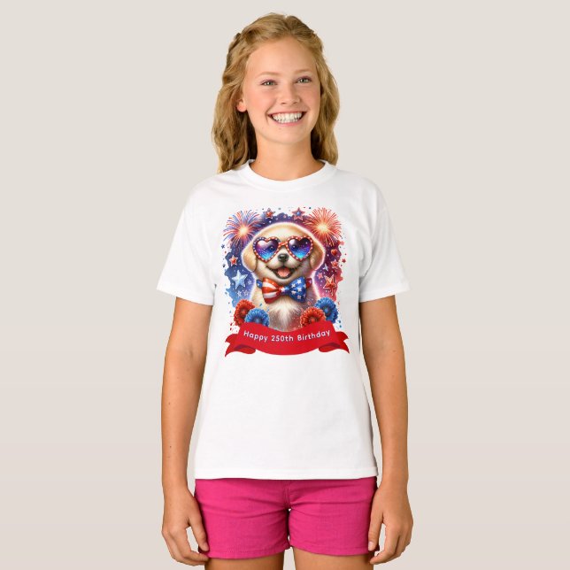 T-shirt 250e anniversaire des États-Unis (Devant entier)