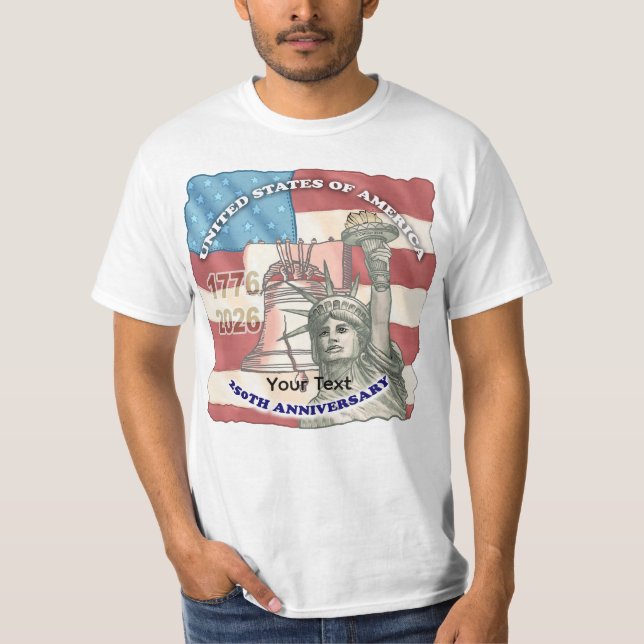 T-shirt 250e anniversaire des États-Unis (Devant)