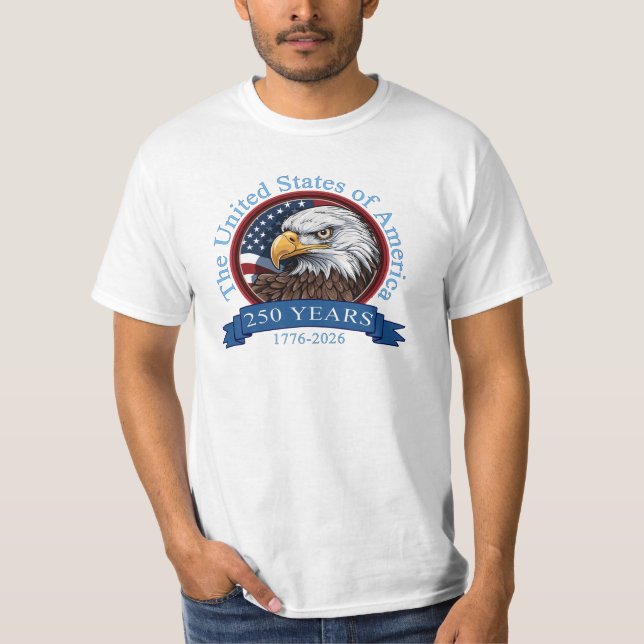 T-shirt 250e anniversaire des États-Unis (Devant)