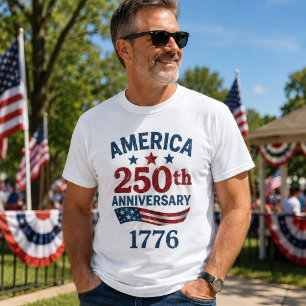T-shirt 250e anniversaire des États-Unis 1776-2026 libert