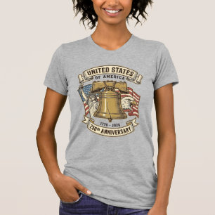 T-shirt 250e anniversaire des États-Unis Vecteur patriotiq