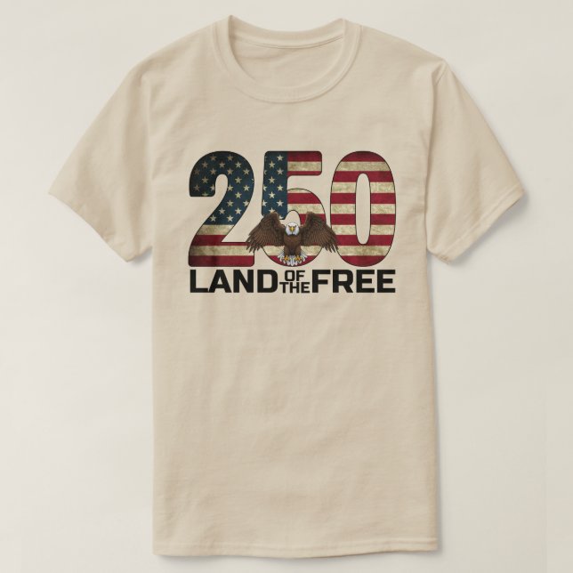 T-shirt 250e anniversaire États-Unis (Design devant)