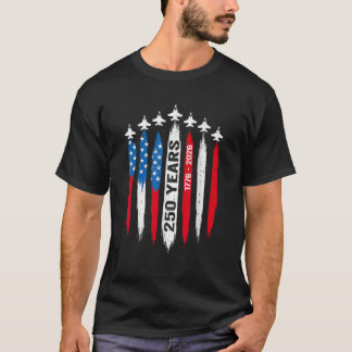 T-shirt 250e anniversaire États-Unis 4 juillet Patriotique