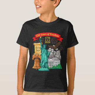 T-shirt 250e anniversaire États-Unis Drapeau américain pat