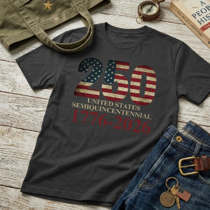 T-shirt 250e anniversaire Semiquincentenaire USA