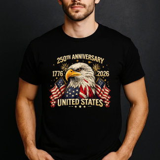 T-shirt 250th Anniversary Eagle USA 1776 2026 Patriotic