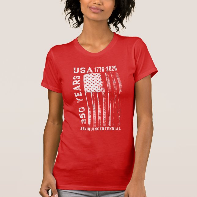 T-shirt 250Th Anniversary USA 4Th Of July  (Devant)