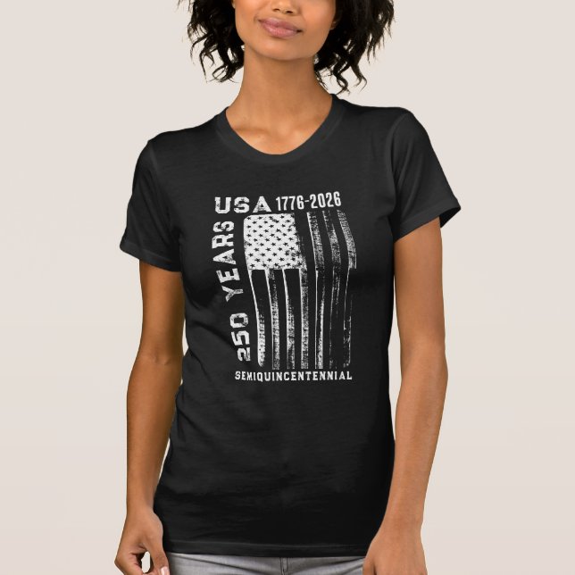 T-shirt 250Th Anniversary USA 4Th Of July  (Devant)
