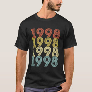 T-shirt 25 Anniversaire Vintage 1998 25E Anniversaire
