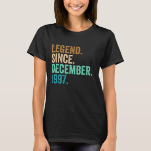 T-shirt 25 ans 25e anniversaire Légende depuis le 1er déce
