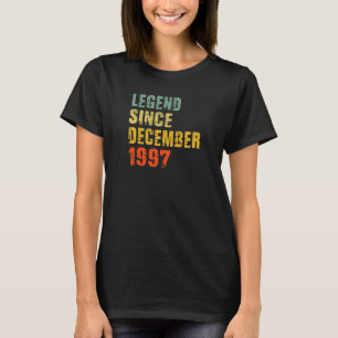 T-shirt 25 ans 25e anniversaire Légende depuis le 1er déce