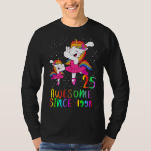 T-shirt 25 Ans Anniversaire Unicorn Ballet stupéfiant depu