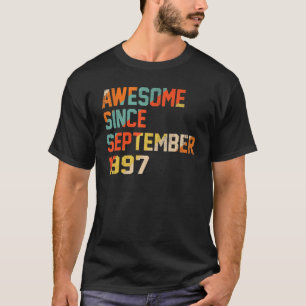 T-shirt 25 Ans Awesome Depuis Septembre 1997 25th 11